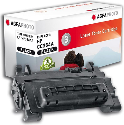 Toneri me lazer AgfaPhoto APTHP364AE, në vend të HP CC364A, 10000 faqe, i zi
