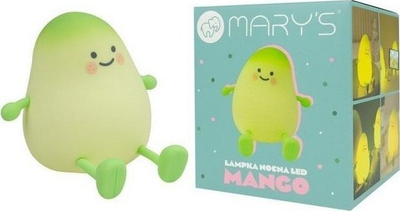 Dritë nate Marys Mango Lamp, 2 nivele drite, fikje vetë, e verdhë