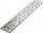 Kanaletë lineare dushi L02, 70 cm, çelik inox, ngjyrë argjendi