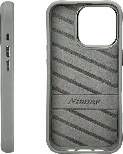 Këllëf telefoni Nimmy Cool&amp;Cute 2.0 Bear, për iPhone 16 Pro Max 6.9", gri