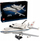 Lodër ndërtimi Lego Icons Shuttle Carrier Aircraft 10360, model Boeing 747 me NASA Space Shuttle, për të rrit