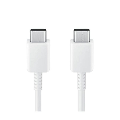 Кабел за податоци Samsung USB-C во USB-C, 1.8m, 3A, бел