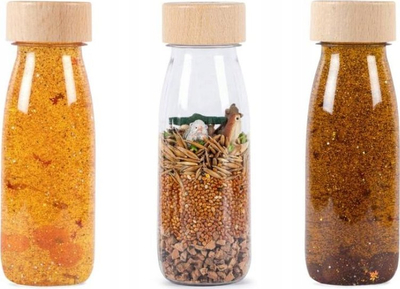 Set shishe shqisore Petit Boum Sensory Bottles Forest, 3 copë, për kalamaj, shumëngjyrëshe