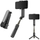 Stabilizues telefoni Wooco L09 3 në 1, me 1 aks, me dritë LED, tripod edhe selfie stick, ngjyrë e zezë