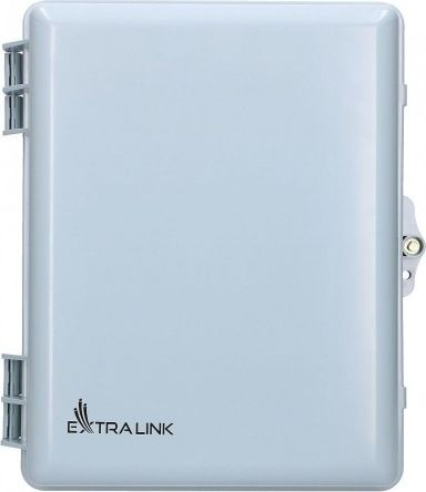 Kuti për splitter fibër optike Extralink EX.0745, plastike, për nga brenda edhe nga jashtë, gri