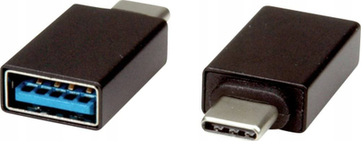 Adapter USB Roline 12.03.2997, USB C në USB A, 5 Gbit/s, i zi