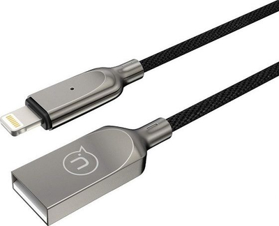 Kabllo Usams, USB-A - Lightning, 0.6 m, e zezë