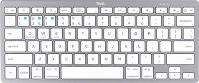 Tastierë wireless Trust Basics 24651, Bluetooth, ultra e hollë, e zezë