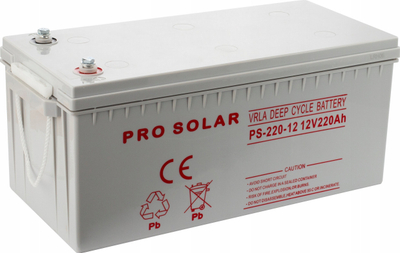 Bateri solare Volt Polska Deep Cycle Vpro, 12V, 220Ah