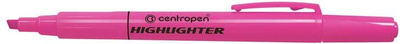 Marker tekstnënvizues Centropen Textmarker Neon 8722/3, ngjyrë neon, majë e gjerë, i verdhë