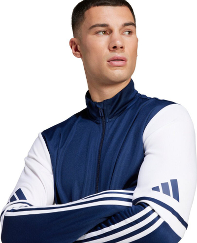 Bluzë sportive Adidas Squadra 25 Training M JD2978, me zinxhir, për burra, e zezë