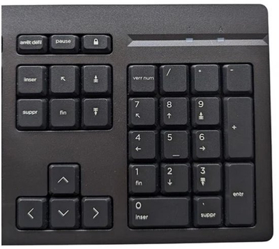 Tastierë HP Full-size AZERTY, me kabllo, layout FR, e zezë