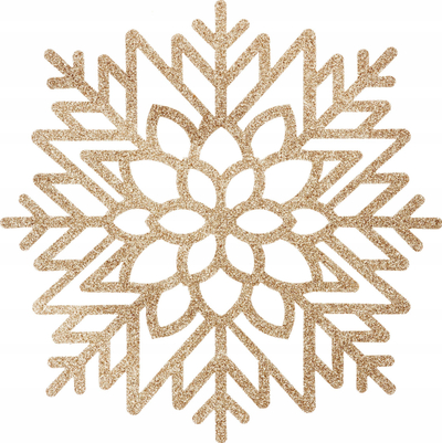 Set naperonash tavoline Christmas, PVC, 42cm, ari me shkëlqim