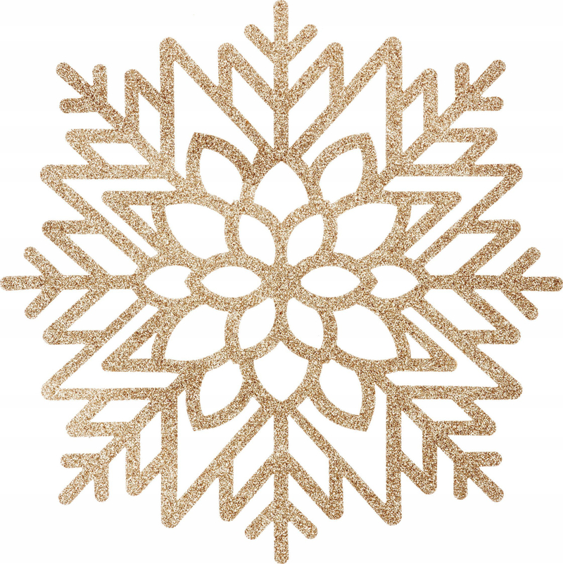 Set naperonash tavoline Christmas, PVC, 42cm, ari me shkëlqim