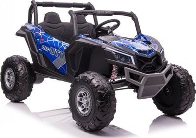 Makinë elektrike për kalamaj UTV MX, 2 motorë, deri 8 km/h, blu Spider