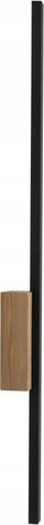Applik muri TK Lighting Flash LED, 79 cm, 1 llampë, e zezë dru pishe