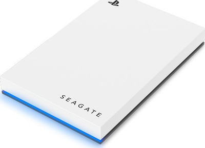 Disk i jashtëm HDD për PS4 + PS5 Seagate 2TB Game Drive USB 3.0 Micro-B, i bardhë