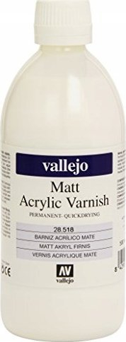 Llak akrilik Vallejo Liquid Varnish Matt, 500ml, mat, transparent