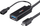 Adapter USB Lindy 43352, USB-C në USB A Micro USB, USB 3.2 Gen 1, 3m, i zi