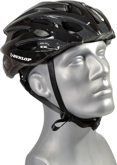 Kaskë biçiklete MTB Dunlop, madhësia S 53-55 cm, e bardhë e zezë
