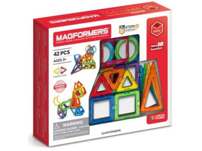 Lodër ndërtimi me magnet Magformers Basic Set 42, 42 copë, shumëngjyrëshe