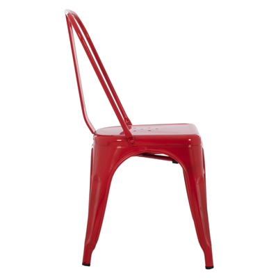 Karrige ngrënieje Melita-Pro prej metali 44x47x84,5Hcm (HM8641.44), kuqe