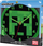 Orë muri për kalamoj Mojang Studios Minecraft, ciferblat i kollajtë për tu lexu, dizajn me motive piksel, shumëngjyrëshe
