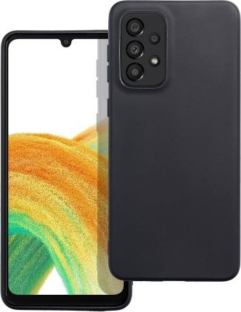 Mbulesë telefoni Matt Case për Samsung Galaxy A33 5G, TPU, matt, e zezë