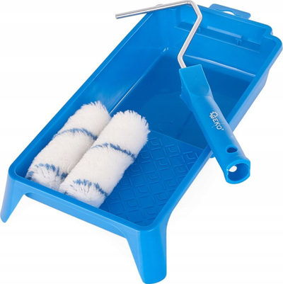 Set rula bojë Painting Set Roller, 4 pjesë, me tabaka, polyacryl