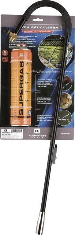 Djegës barërash Kemper Supergas, 75cm, me ndezje Piezo, flakë që e rregullon si të duash