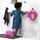 Детска скаличка My Carry Potty My Little Step Stool Pink Dragon, пластична, против лизгање, розова