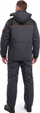 Jakne pune SARA Workwear Posejdon Winter, termo 250 g/m², me kapuç që hiqet, gri e errët