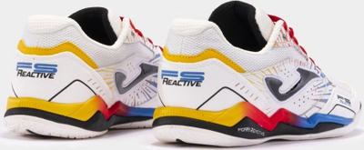 Atlete futsalli Joma FS Reactive 23 FSW IN, lëkurë natyrale, për mrena, të bardha, nr 43.5