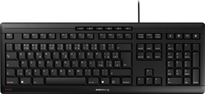 Tastierë CHERRY STREAM Keyboard Office, USB, QWERTZ CZ SK, e zezë