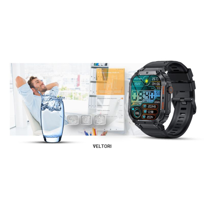 Smartwatch Veltori VT200-1, ekran 1.96", Bluetooth, i zi