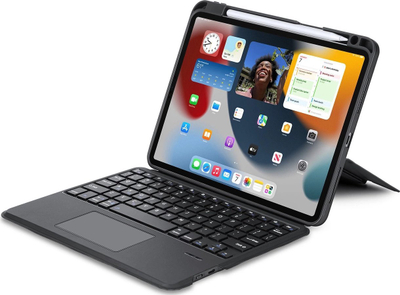 Këllëf me tastierë Dux Ducis DK për iPad 4 5 iPad Pro, Bluetooth, me stand, i zi