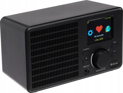 Radio interneti Denver IR-122, Wi-Fi, Bluetooth, e zezë