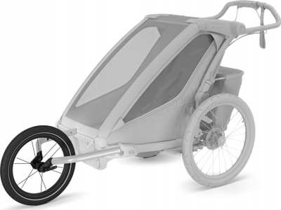 Set për vrapim Thule Chariot Single Jogging Kit 2, rrotë 16", alumin, i zi