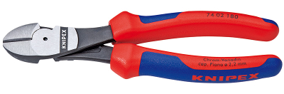 Darë prerëse diagonale Knipex 7402180, 180mm, me levë të fuqishme, shumëngjyrëshe