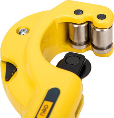 Prerëse tubash Deli Tools EDL2504, 3 mm deri 3.2 cm, inoks dhe alumin, e verdhë e zezë