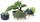 Vazo lulesh GRACIA Beton Effect, 39 cm, plastike, gri