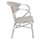 Kolltuk alumini stil bambuje, textilene, 57×57×83 cm (HM5108), gri