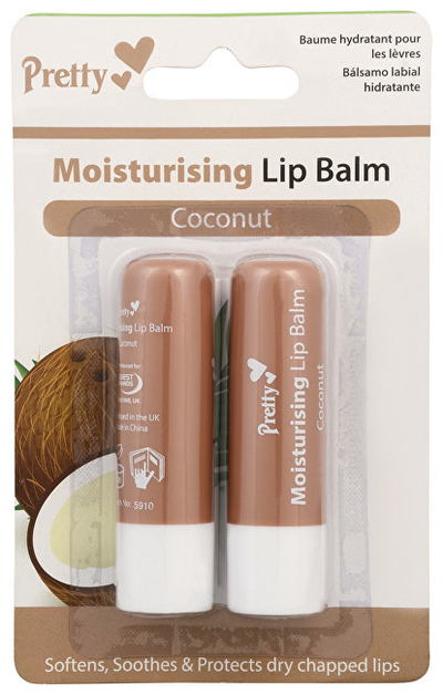 Set me balsam për buzë Cyndicate Coconut, 2 x 4.3 g