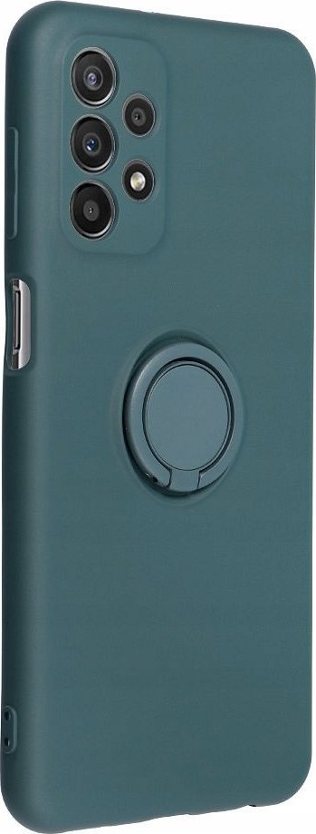 Kapak telefoni Forcell për Samsung Galaxy A55 5G, silikon me unazë, jeshil