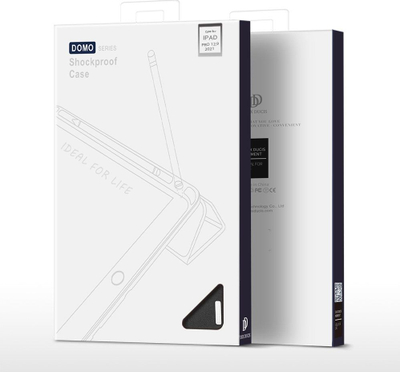 Këllëf tableti DUX DUCIS tip libër për iPad Pro 12.9" 2021, me vend për stylus, i zi