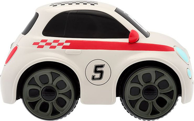 Makinë lodër me telekomandë Chicco Fiat 500 Sport RC, me timon, e bardhë