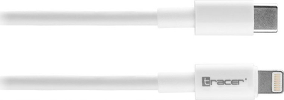 Kabllo USB Tracer Type C në Lightning, 1 m, 3A, e bardhë