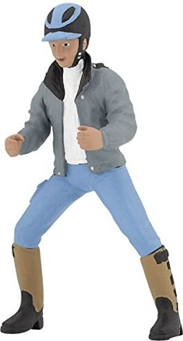 Фигура играчка Papo Young Rider, млад јавач со коњ, повеќебоен