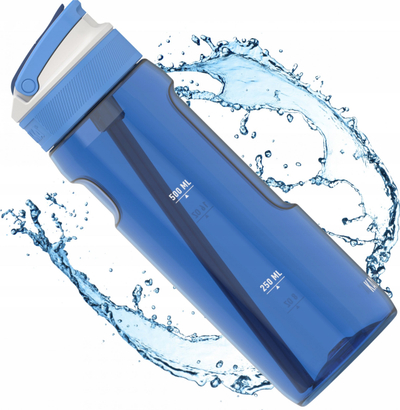 Shishe uji Kambukka Lagoon, 750ml, Tritan pa BPA, blu e çelët