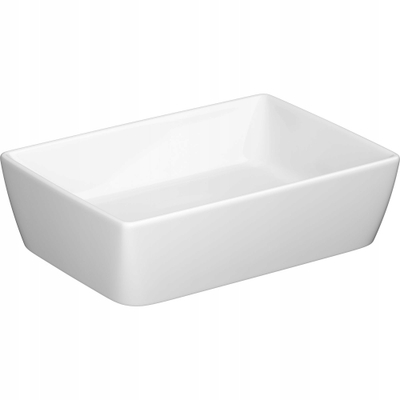 Lavabo mbi banak Cersanit City, 51x36 cm, drejtkëndore, e bardhë